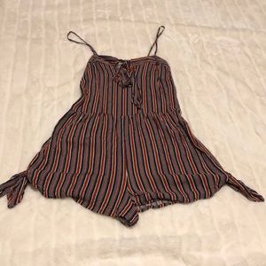 Xhiliration stripped romper